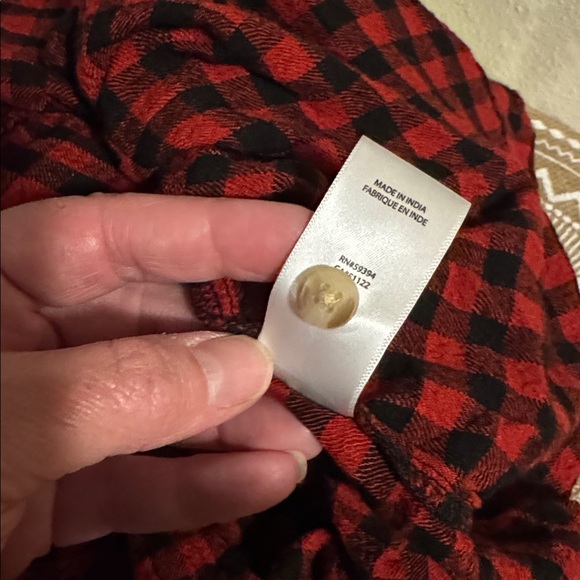 EUC Beachlunchlounge Red and Black Checkered Shirt - Picture 11 of 11